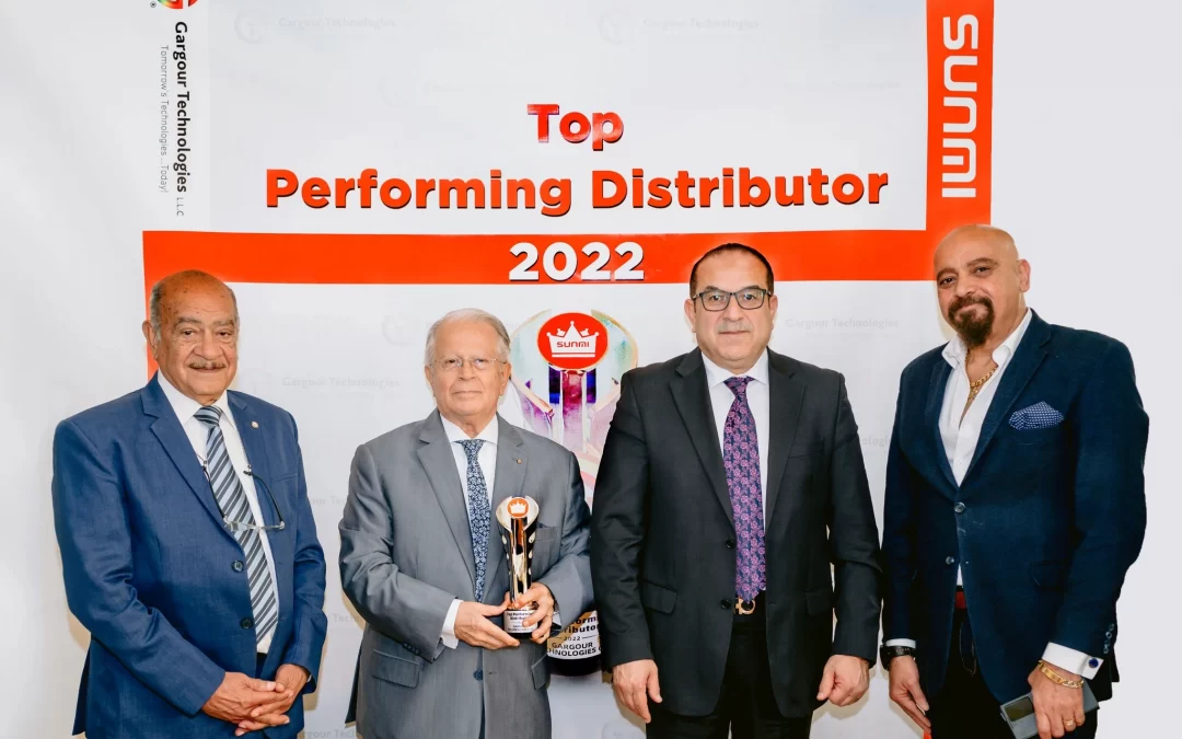 Best Distributor Award for the year 2022 from Sunmi